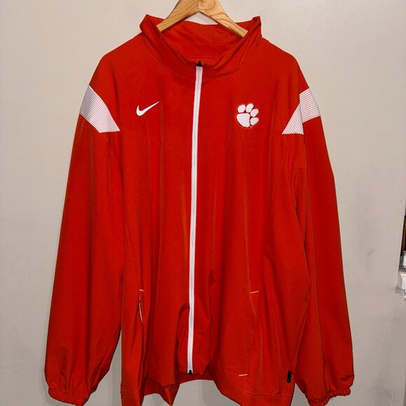 Nike Clemson Tigers Football Team Issue On-Field FZ Jacket Hoodie Men's NEW